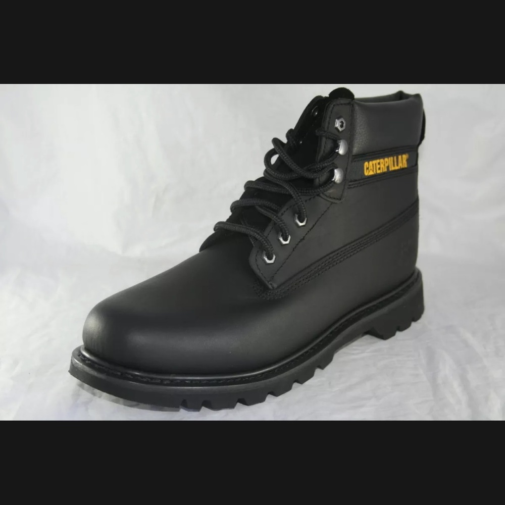 CAT Caterpillar colorado - Men's leather Boots winter boots black - Picture 7 of 12